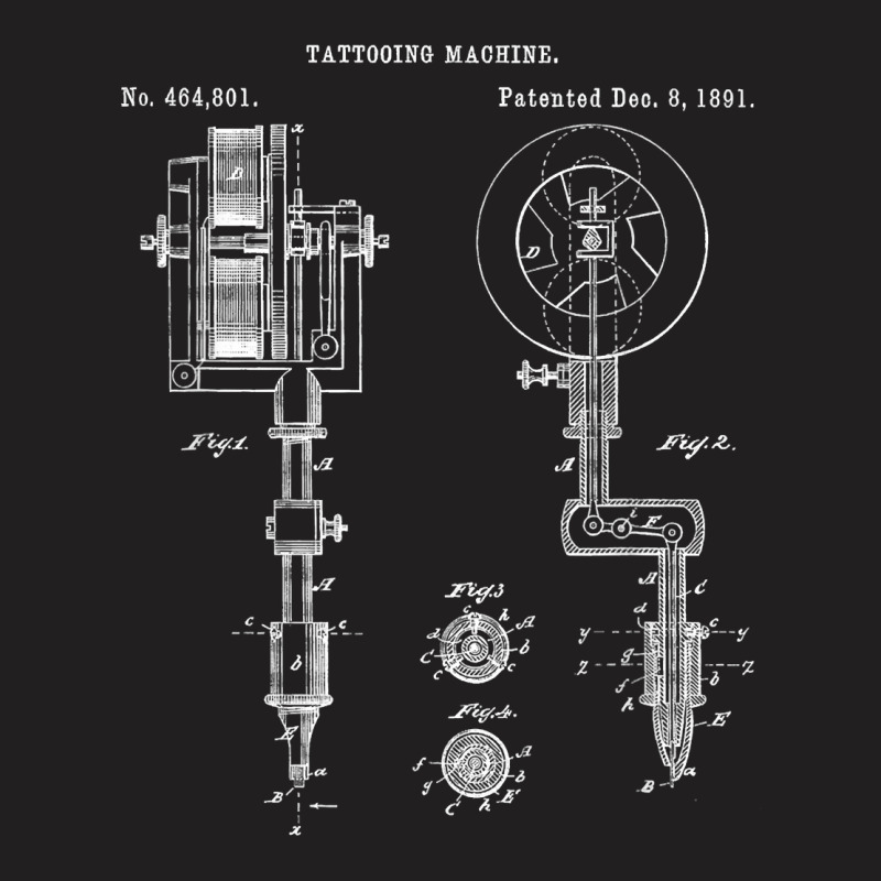 Vintage Tattoo Artist Gun Shirt   Inking Machine Drawing Tee T-shirt | Artistshot