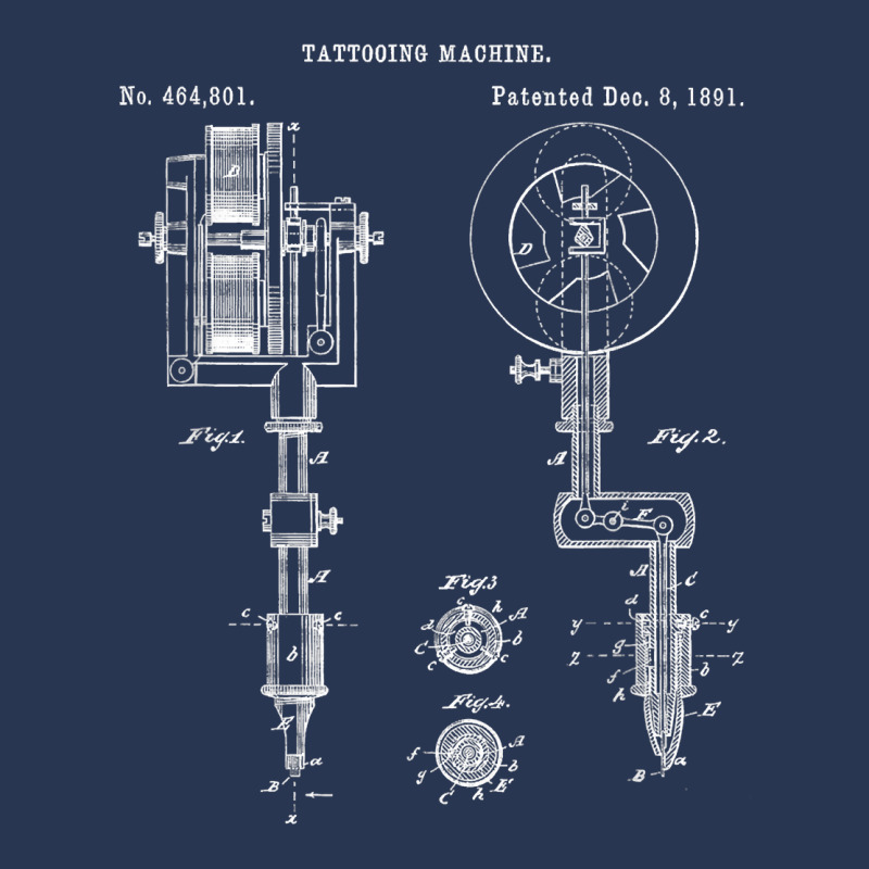 Vintage Tattoo Artist Gun Shirt   Inking Machine Drawing Tee Men Denim Jacket | Artistshot