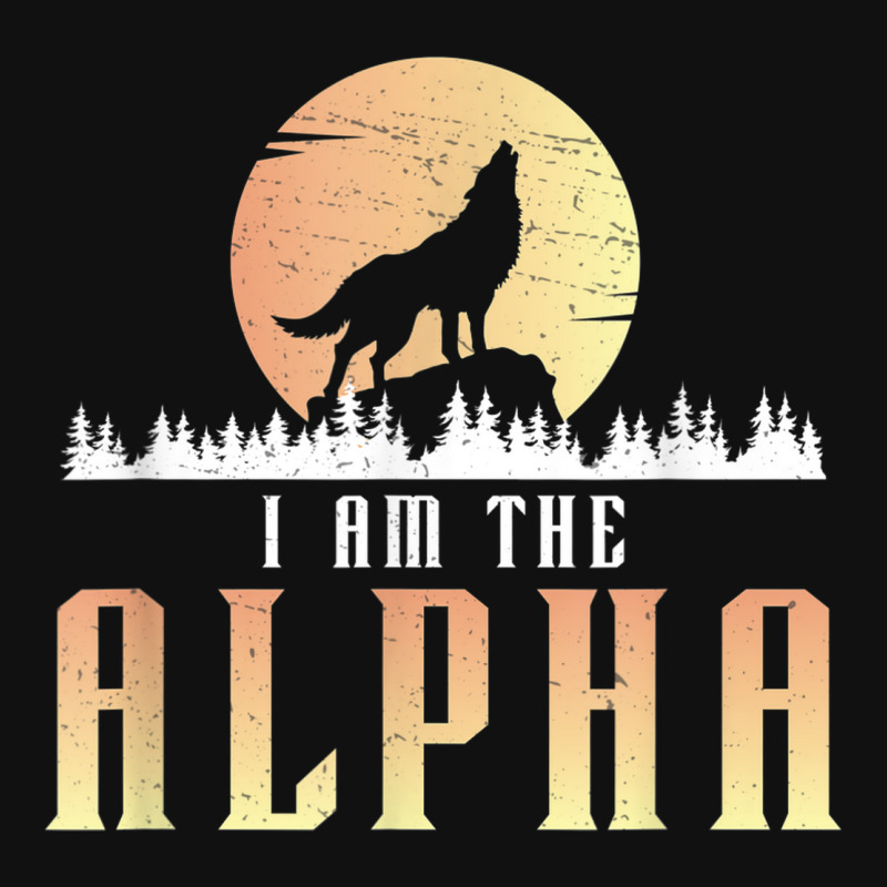 I Am The Alpha Howling Wolf Full Moon For Epic Wolves Lover Metal Print ...