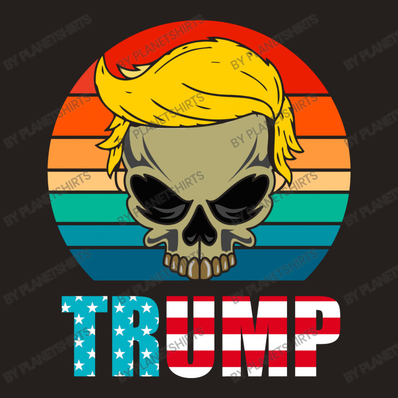 Funny Trump Skull Trump 2020  T Shirt Tank Top | Artistshot