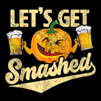 Lets Get Smashed Funny Pumpkin Beer Halloween Costumes Adjustable Cap | Artistshot