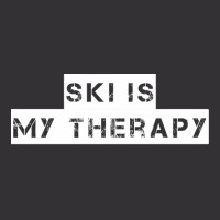 Ski   Ski Is My Therapy T Shirt Vintage Hoodie And Short Set | Artistshot