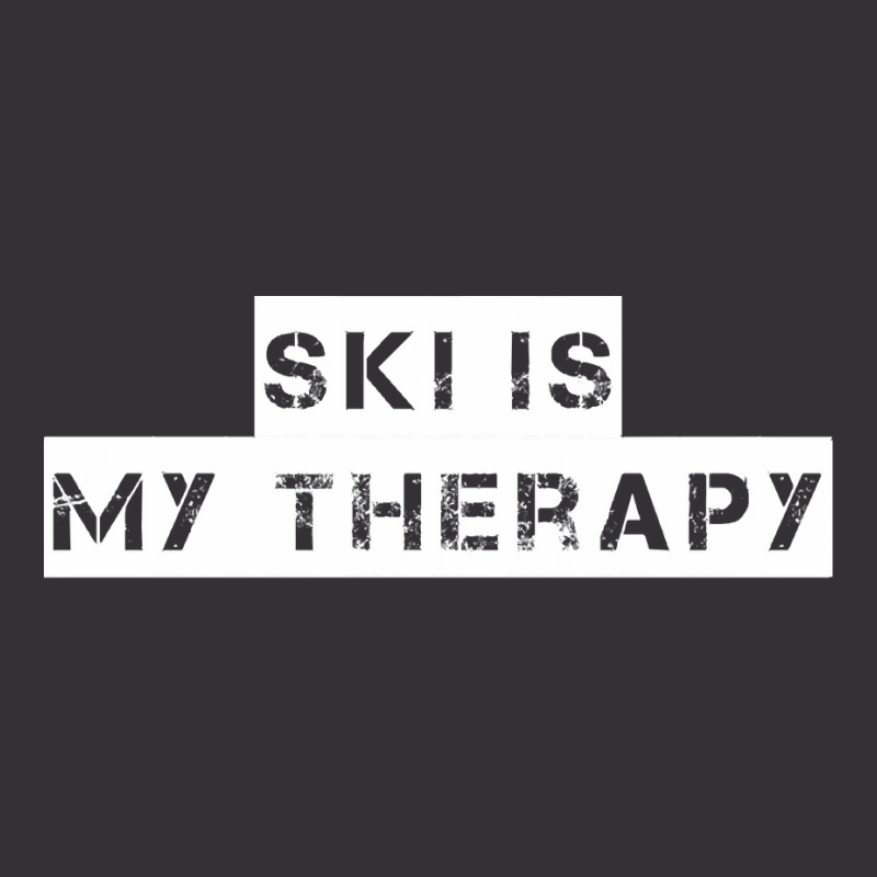 Ski   Ski Is My Therapy T Shirt Vintage Hoodie And Short Set by cm-arts | Artistshot