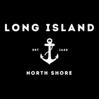 Long Island New York North Shore Est 1640 White Text Pullover Hoodie Adjustable Cap | Artistshot