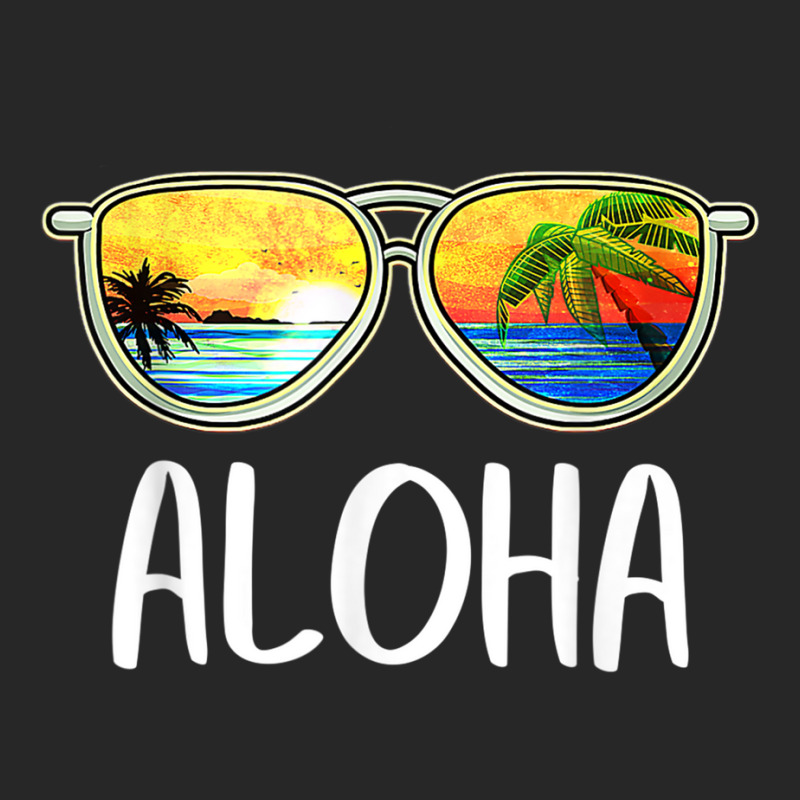 Aloha Hawaii Hawaiian Island Sunglasses Palm Trees Beach T Shirt Women's Pajamas Set by cm-arts | Artistshot