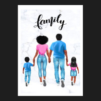 Family Clip Art, Mom And Dad With Twins, Personalized Family Portrait, Classic T-shirt | Artistshot