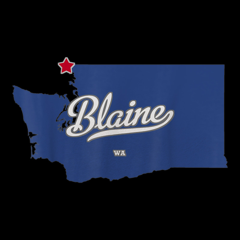 Blaine Washington Wa Map Adjustable Cap | Artistshot