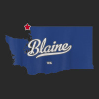 Blaine Washington Wa Map Printed Hat | Artistshot