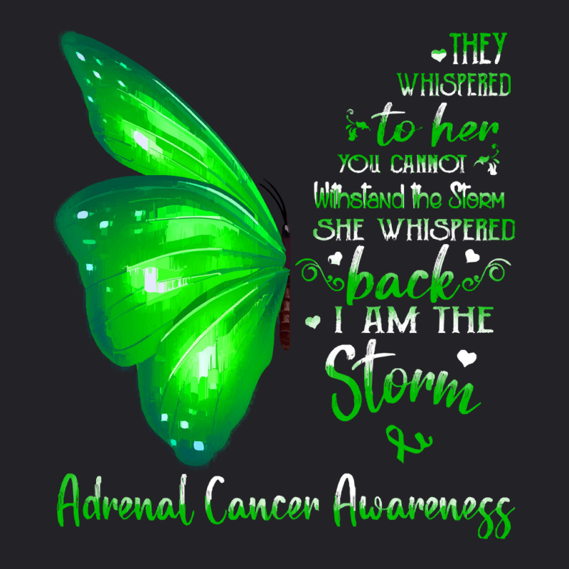 Adrenal Cancer Awareness T  Shirt She Whispered Back I Am The Storm Ad Youth Tee | Artistshot