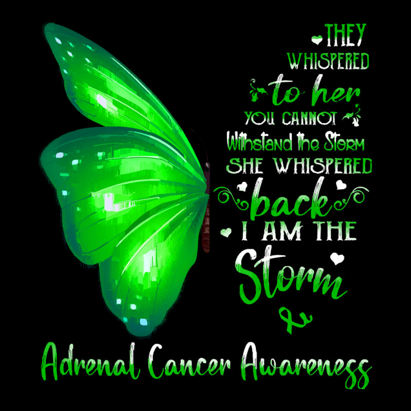 Adrenal Cancer Awareness T  Shirt She Whispered Back I Am The Storm Ad Youth Sweatshirt | Artistshot