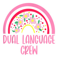 Dual Language Crew Rainbow Bilingual Teacher Dual Language T Shirt Maternity Scoop Neck T-shirt | Artistshot