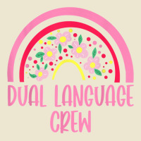 Dual Language Crew Rainbow Bilingual Teacher Dual Language T Shirt Cropped Hoodie | Artistshot