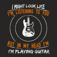 But In My Head Im Playing Guitar Teacher Guitarist Ladies Fitted T-shirt | Artistshot