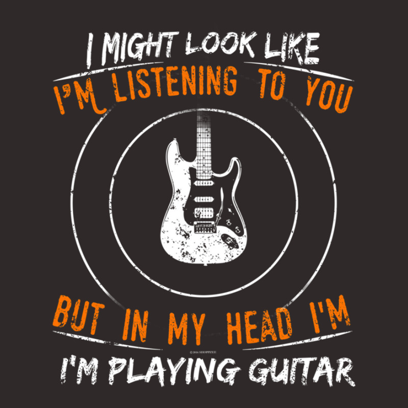 But In My Head Im Playing Guitar Teacher Guitarist Racerback Tank by cm-arts | Artistshot