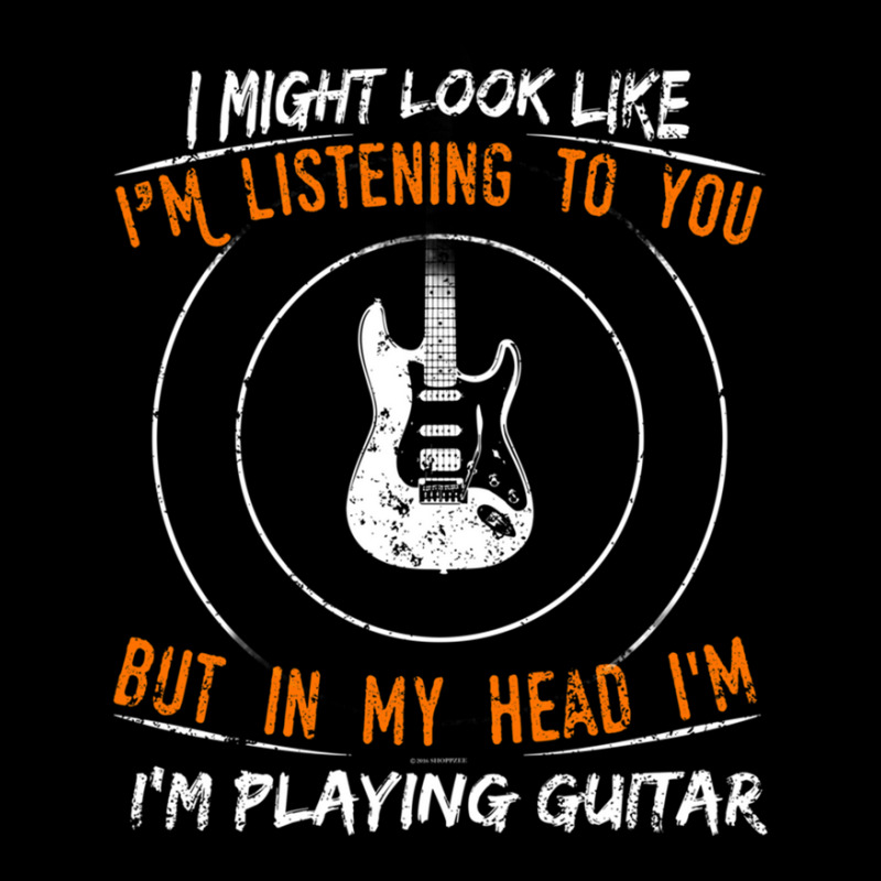 But In My Head Im Playing Guitar Teacher Guitarist Maternity Scoop Neck T-shirt by cm-arts | Artistshot