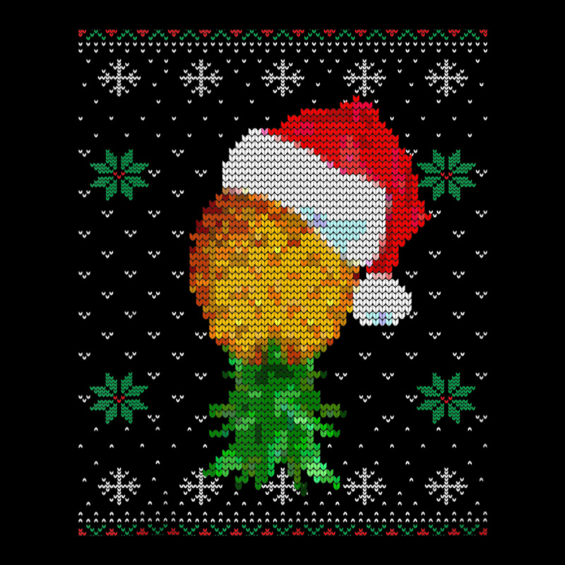 Santa Hat Swinger Upside Down Pineapple Ugly Pattern Tank Top Cropped Sweater by fashionsall | Artistshot