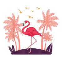 Coconut Palm Trees Exotic Bird Tropical Summer Flamingo T Shirt Women's Pajamas Set | Artistshot