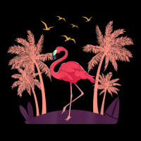 Coconut Palm Trees Exotic Bird Tropical Summer Flamingo T Shirt Women's V-neck T-shirt | Artistshot