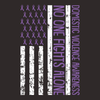 No One Fight Alone American Flag Domestic Violence Awareness Pullover Racerback Tank | Artistshot