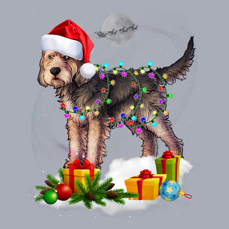 Funny Otterhound Dog Christmas Lights Santa Hat Xmas Tank Dress by Uniform | Artistshot