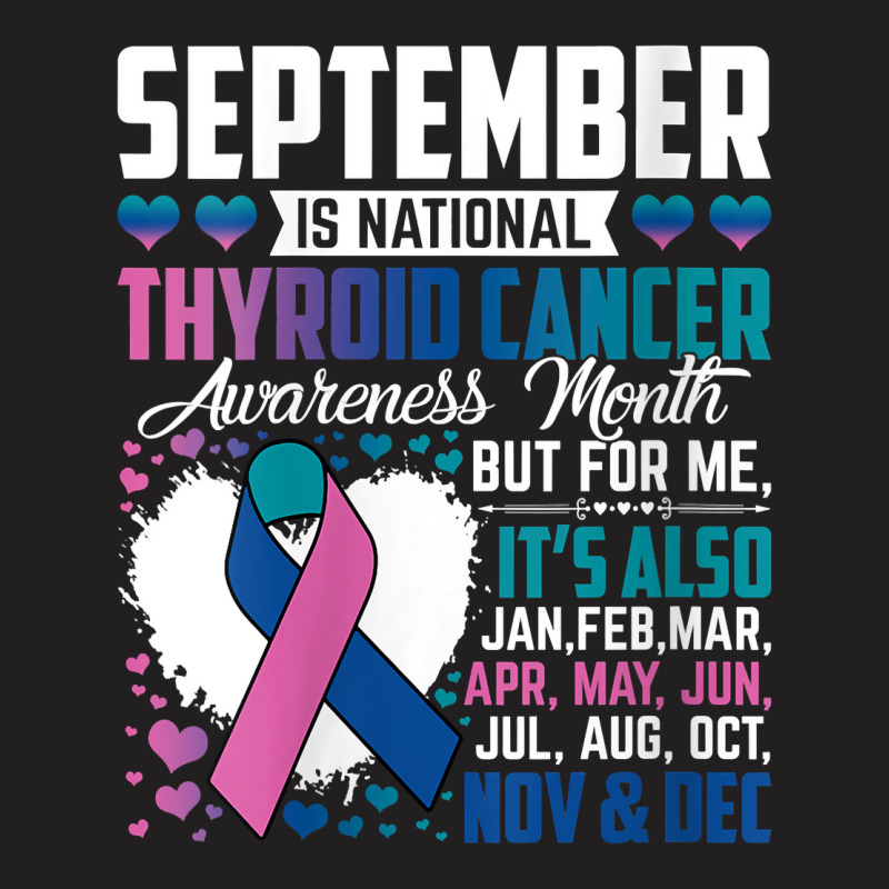 Womens September Is National Thyroid Cancer Awareness Month Warrior V T-shirt | Artistshot