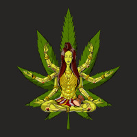 Shiva Weed Meditation, Shiva Weed Meditation Art, Shiva Weed Meditatio Ladies Fitted T-shirt | Artistshot