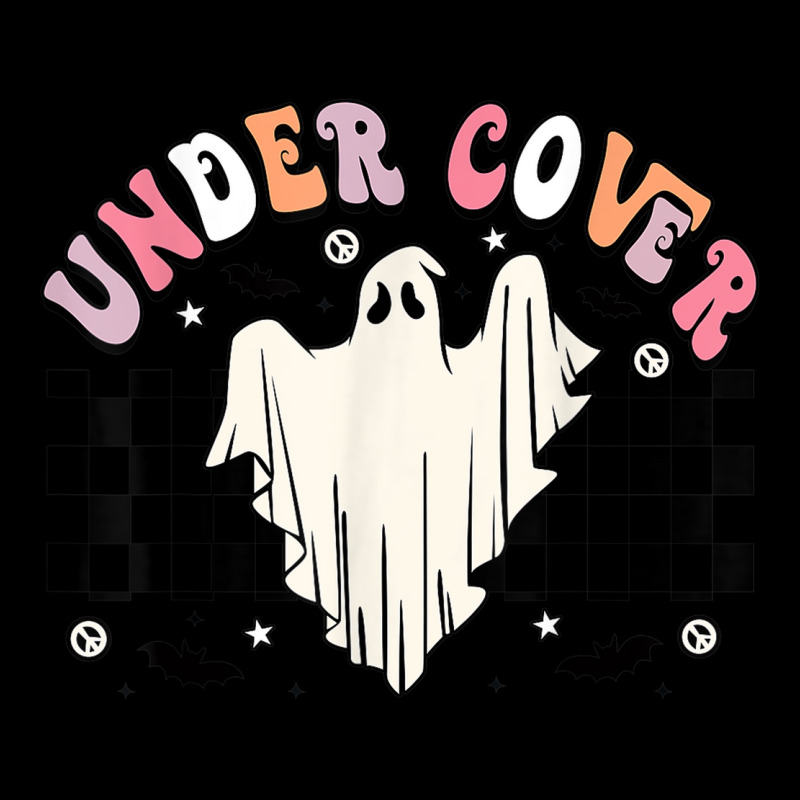 Under Cover Retro Hippie Funny Halloween Costume Cute Ghost Adjustable Cap by Sombre | Artistshot