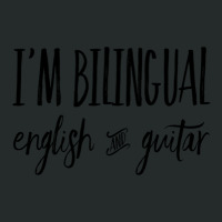 I'm Bilingual English And Guitar Women's Triblend Scoop T-shirt | Artistshot