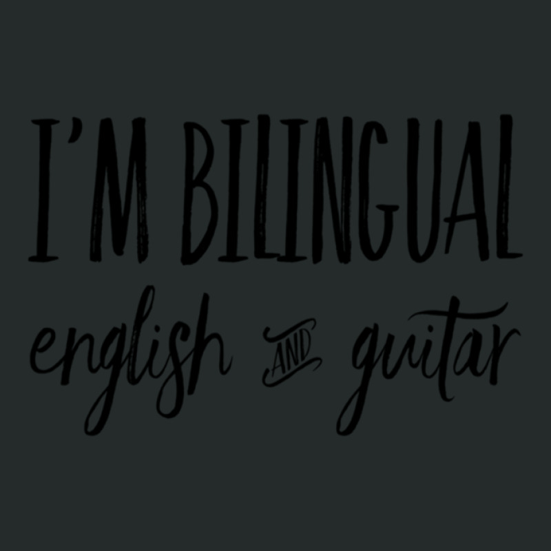 I'm Bilingual English And Guitar Women's Triblend Scoop T-shirt by cm-arts | Artistshot