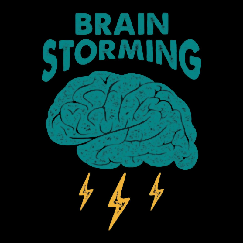 Brain Storming, Brain Storming Art, Brain Storming Vintage, Brain Stor Cropped Hoodie by cm-arts | Artistshot