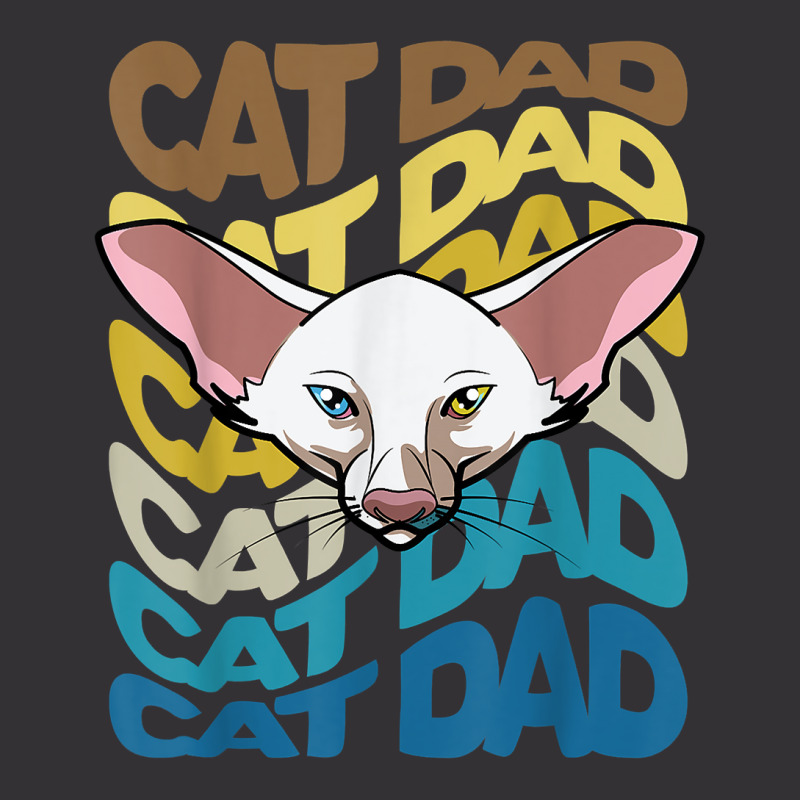 Mens Funny Cute Oriental Shorthair Cat Dad, Retro Vintage Cat T Shirt Vintage Hoodie | Artistshot