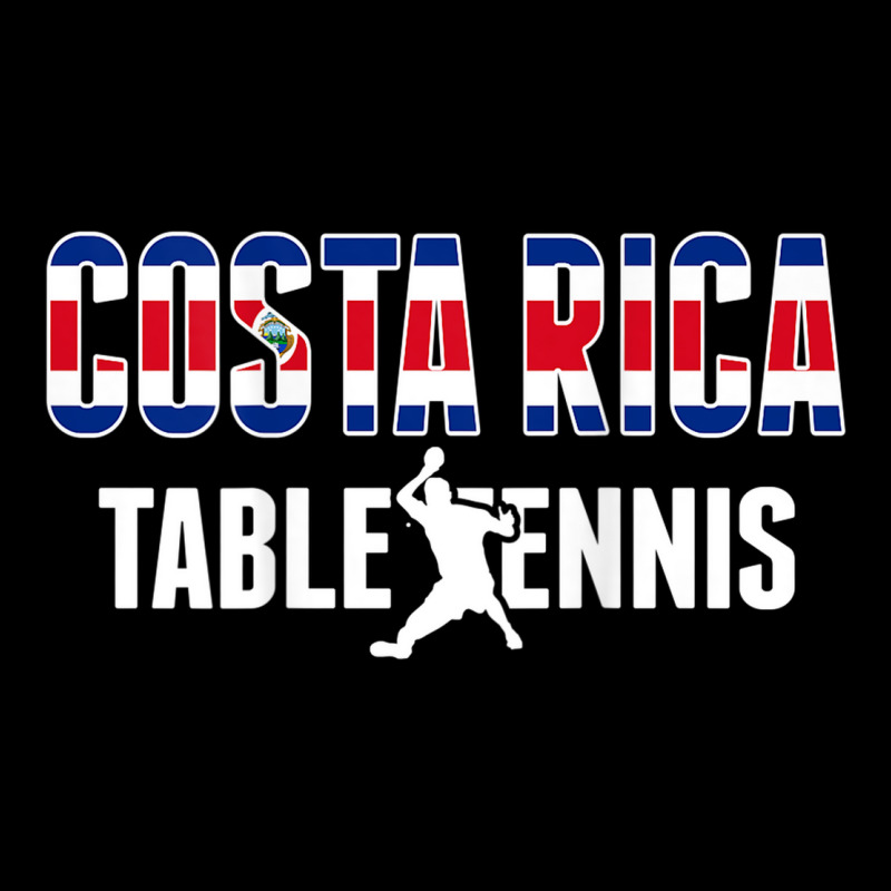 Costa Rica Table Tennis Fans   Costa Rican Flag Ping Pong Pocket T-Shirt by Outpost | Artistshot