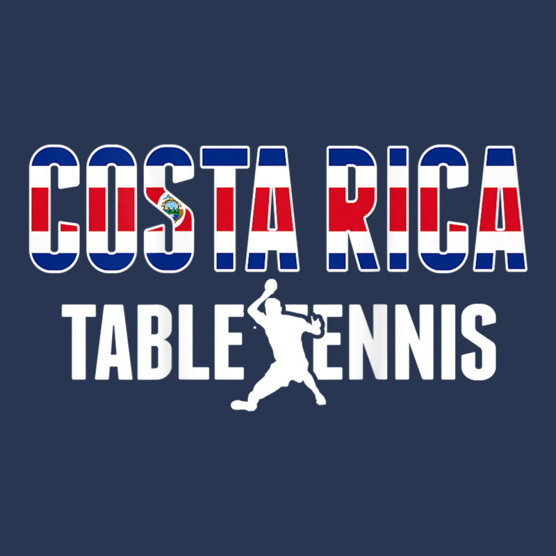 Costa Rica Table Tennis Fans   Costa Rican Flag Ping Pong Men Denim Jacket by Outpost | Artistshot