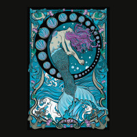 Nouveau Mermaid, Nouveau Mermaid Art, Nouveau Mermaid Painting, Nouvea Scorecard Crop Tee | Artistshot