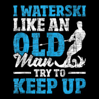 I Waterski Like An Old Man   Grandpa Waterskier Waterskiing Tank Top Kids Cap | Artistshot