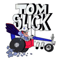 Tribute-to-jay-ward-cartoons-tom-slick-in-the-thunderbolt-grease-slapp Sticker | Artistshot