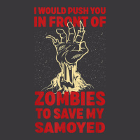 Push You In Zombies To Save My Samoyed Funny Dog Lover Humor T Shirt Ladies Curvy T-shirt | Artistshot