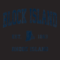 Block Island Rhode Island Ri Vintage Athletic Navy Sports De Vintage Cap | Artistshot