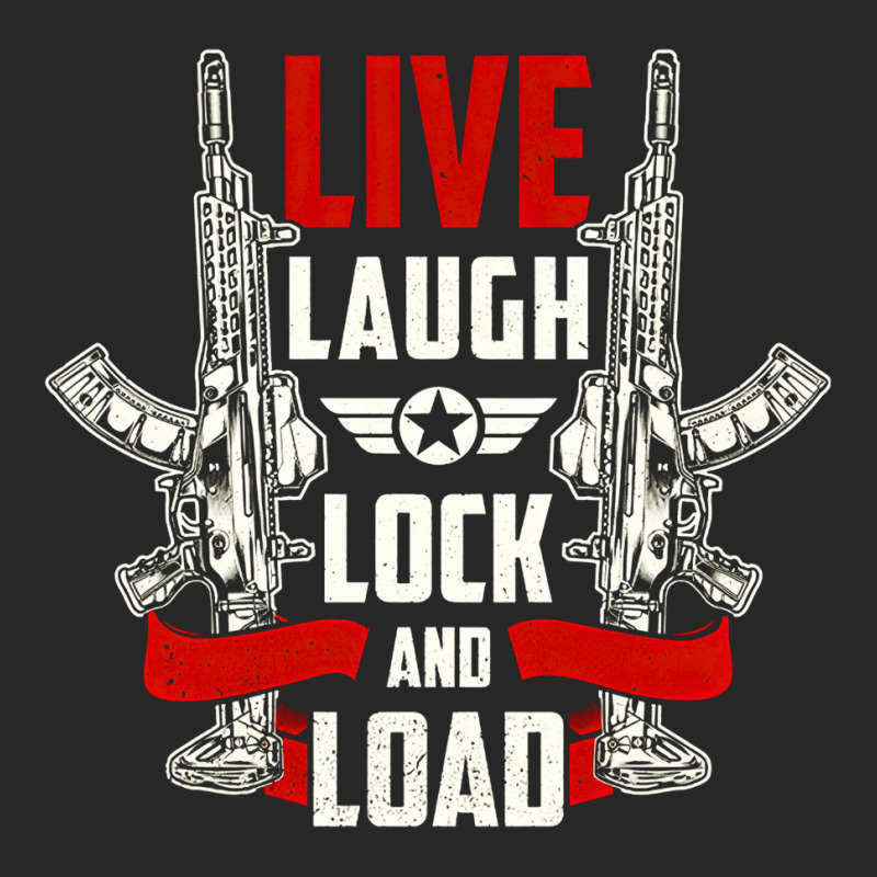 Live Laugh Lock And Load, Gun, Lovers, Live Laugh, Lock, Guns Cool, Sh Men's T-shirt Pajama Set | Artistshot