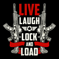 Live Laugh Lock And Load, Gun, Lovers, Live Laugh, Lock, Guns Cool, Sh Men's 3/4 Sleeve Pajama Set | Artistshot