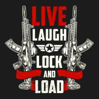 Live Laugh Lock And Load, Gun, Lovers, Live Laugh, Lock, Guns Cool, Sh Hoodie & Jogger Set | Artistshot