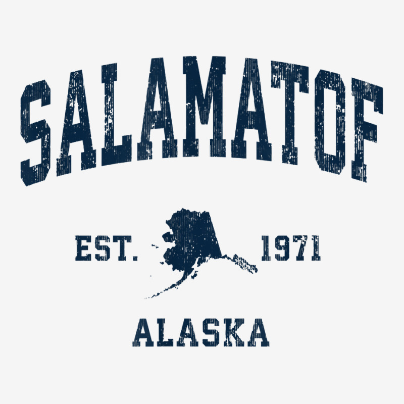 Salamatof Alaska Ak Vintage Athletic Navy Sports Design T Shirt Adjustable Cap by cm-arts | Artistshot