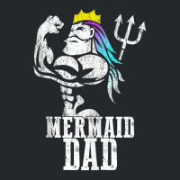 Mermaid Dad Pose Trident Merdad New Mer Dad Brother Daughter Tank Top Crewneck Sweatshirt | Artistshot