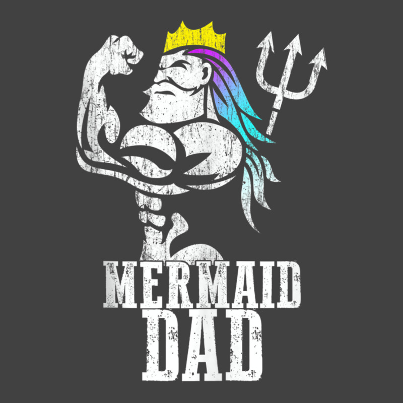 Mermaid Dad Pose Trident Merdad New Mer Dad Brother Daughter Tank Top Vintage T-shirt | Artistshot