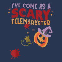 I've Come As A Scary Telemarketer Joke Halloween Costume Ladies Denim Jacket | Artistshot