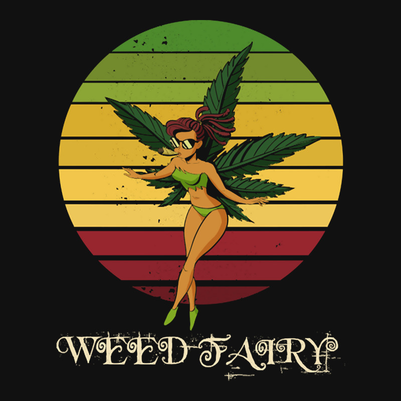 Weed Fairy, Weed Fairy Art, Weed Fairy Painting, Weed Fairy Vintage, W Crew Socks | Artistshot