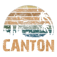 Canton Vintage Sunset Distressed Funny T Shirt V-neck Tee | Artistshot