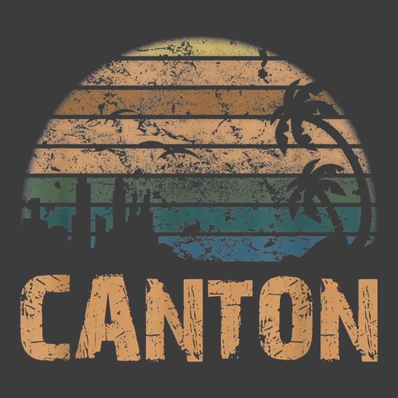 Canton Vintage Sunset Distressed Funny T Shirt Men's Polo Shirt | Artistshot