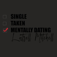 Mentally Dating Latrell Mitchell Ladies Fitted T-shirt | Artistshot