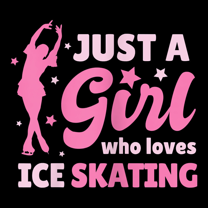 Just A Girl Who Loves Ice Skating Dance Funny Vintage Sports Pocket T-Shirt by JoolsShamel | Artistshot